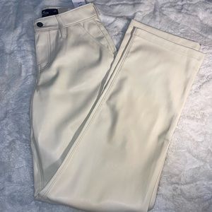 White leather Hollister pants